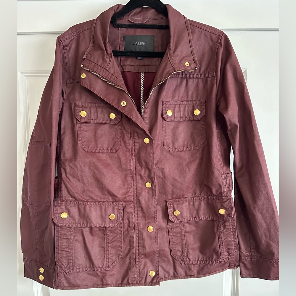 Jcrew Maroon Utility jacket